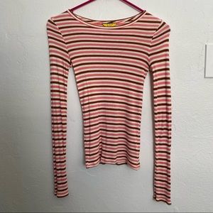 From Prince & Fox pink and brown long sleeve woman’s top.